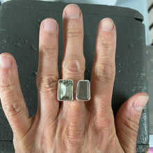 Load image into Gallery viewer, Green Amethyst + Pyrite, size 7-8